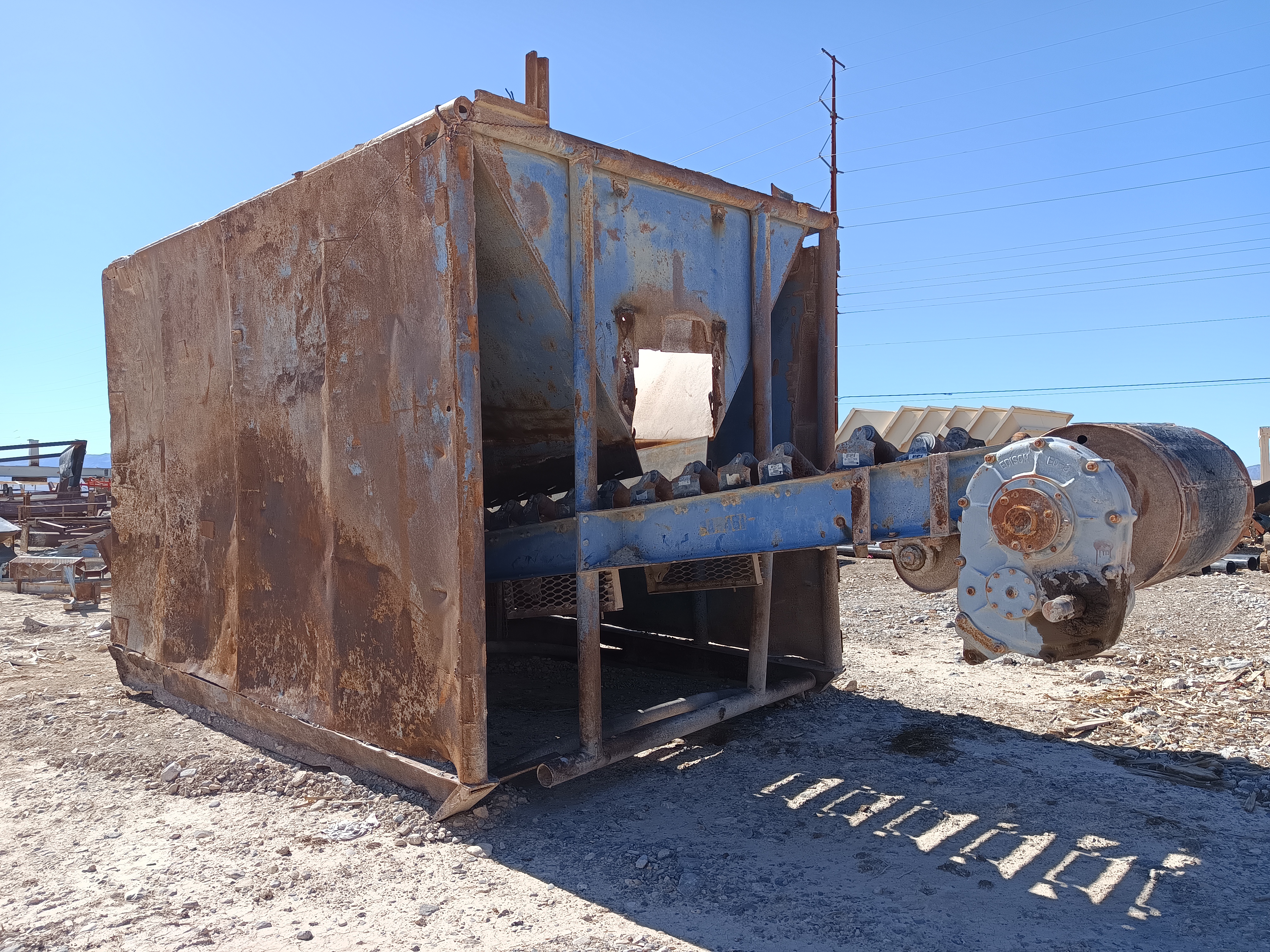 Used wash plant equipment before Apache rebuild - showing significant wear and deterioration