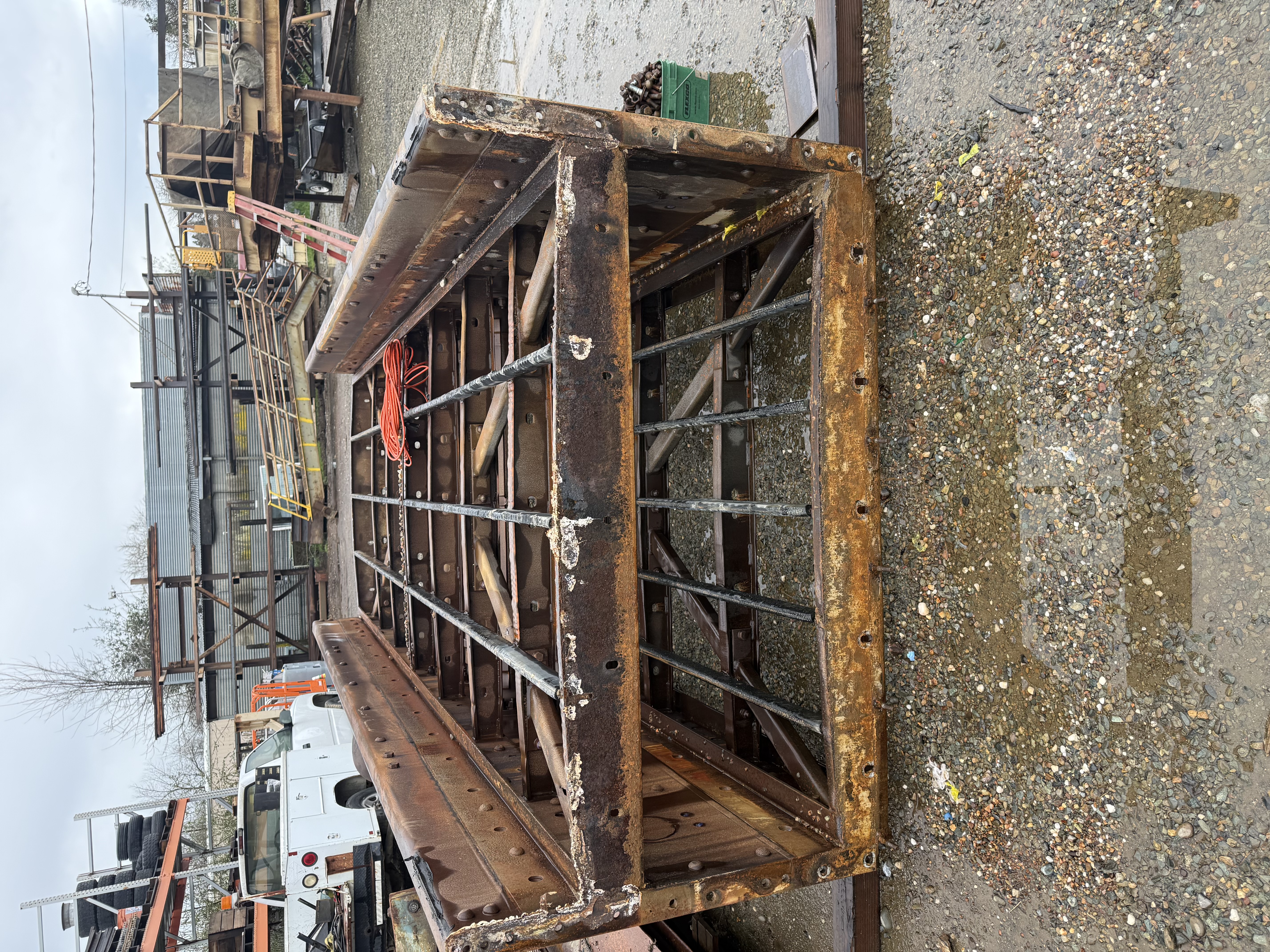 Conveyor rebuild in progress with new CEMA standard idlers and components