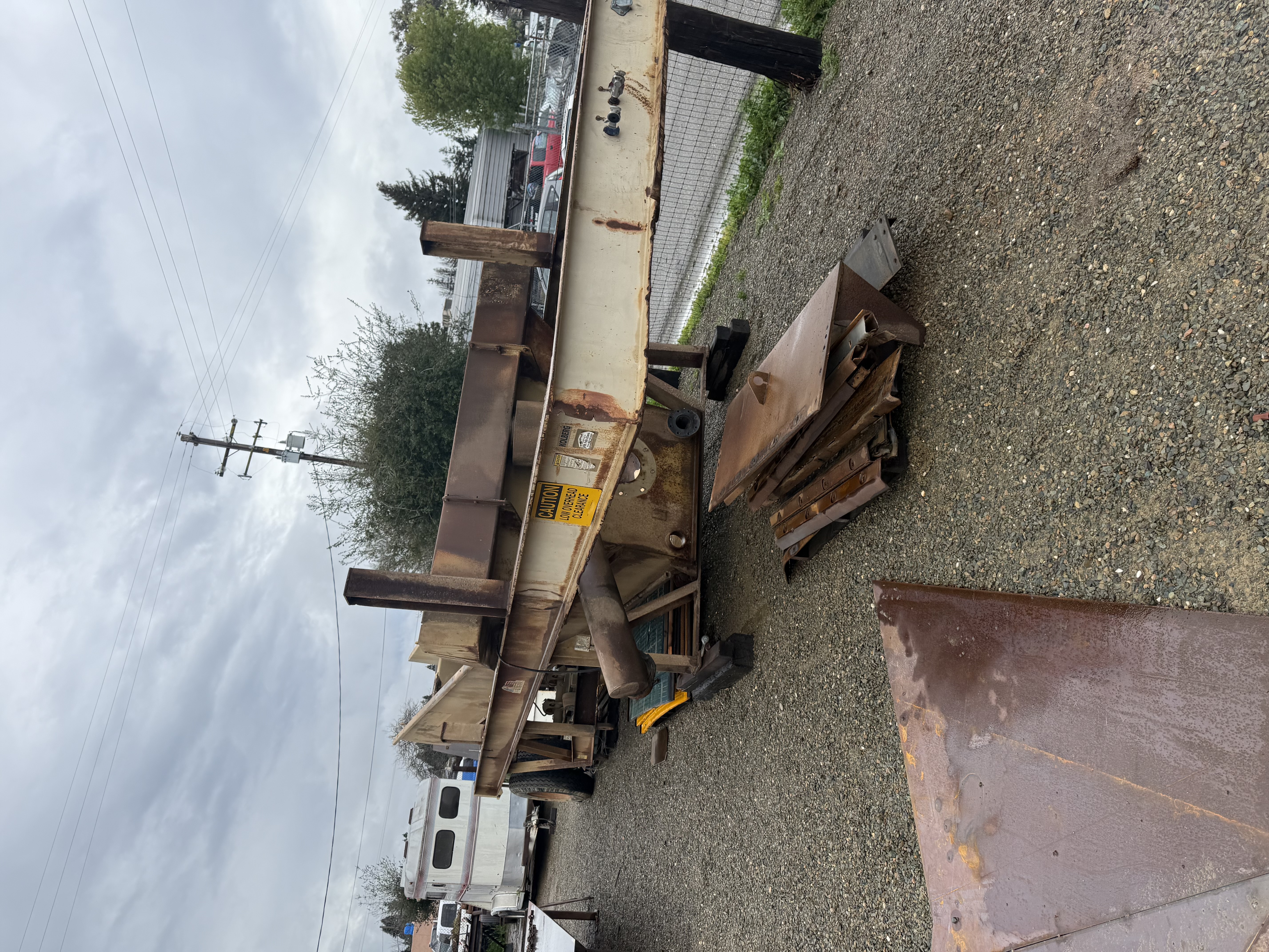 Equipment components during inspection and teardown phase