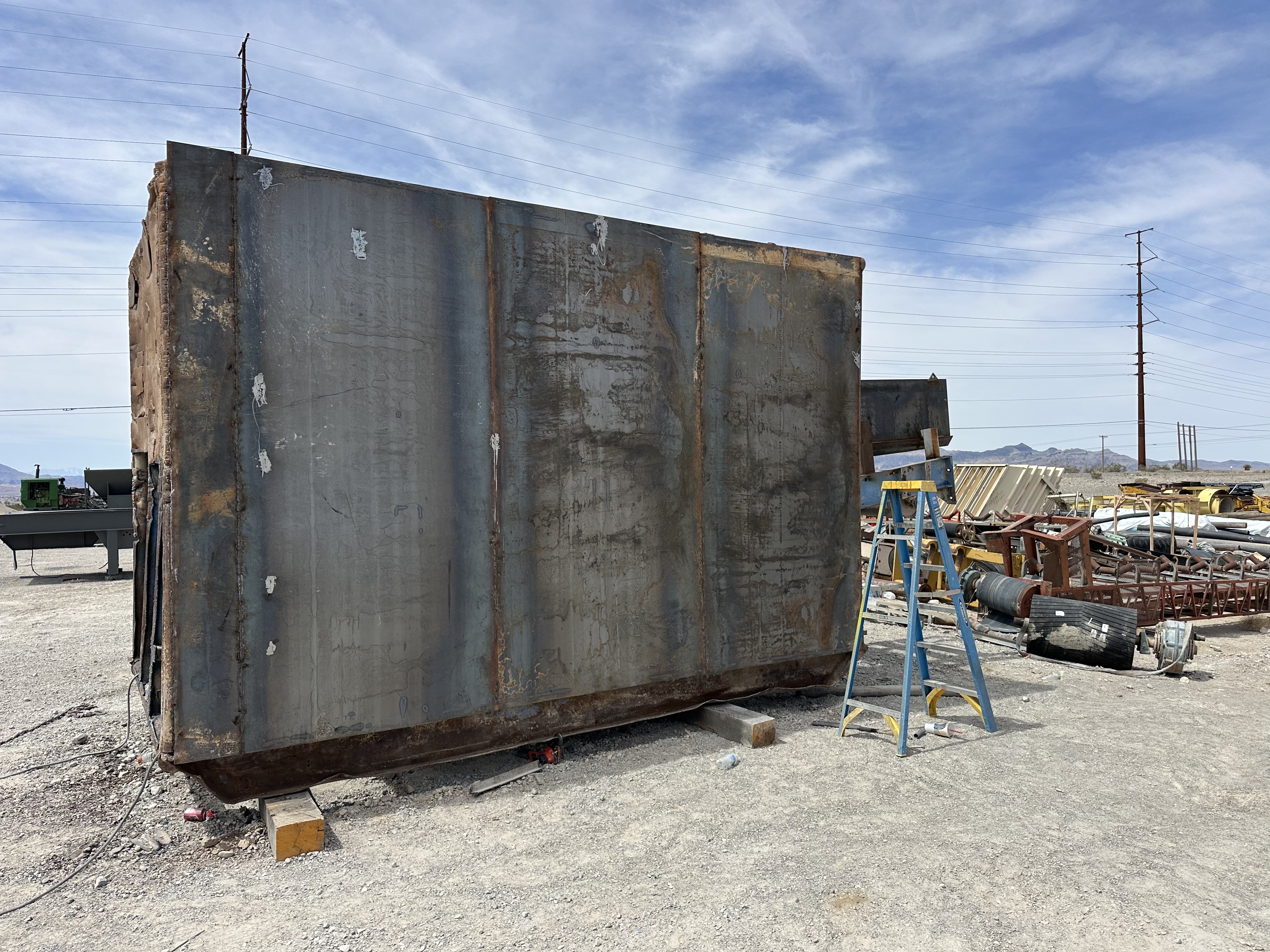 Wash plant components disassembled during Apache frame-off rebuild